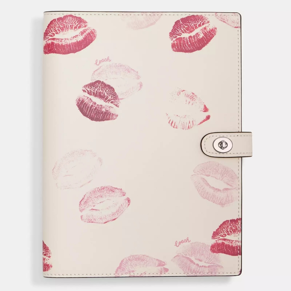 *ISO* NOT FOR SALE! LOOKING FOR!! COACH Lip/Kiss Print notebook